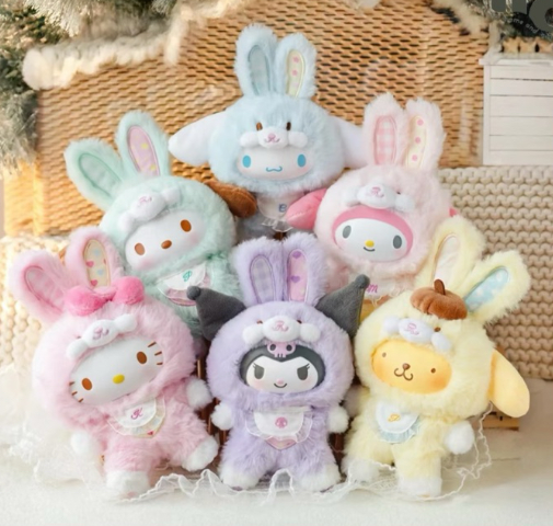 Sanrio Toptoy Bunny Baby Plush Keychain Blind Box
