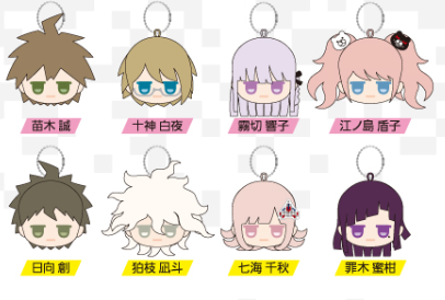 Danganronpa Plush Keychain Pin Blind Bag (1 Random Push) Blind Bag