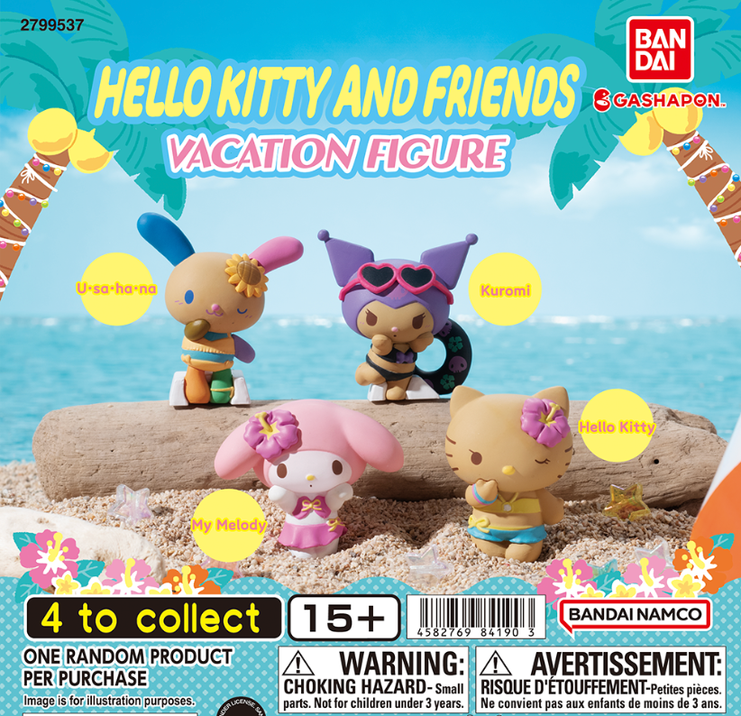 Hello Kitty and Friends Vacation Mini Figure Gashapon
