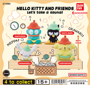 Hello Kitty and Friends Let's Take a Sauna! Mini Figure Gashapon