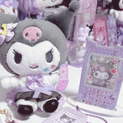 Sanrio Kuromi Heisei Gal / Retro Flip Phone (Galakei) Design Custom Acrylic Charm/Keyholder