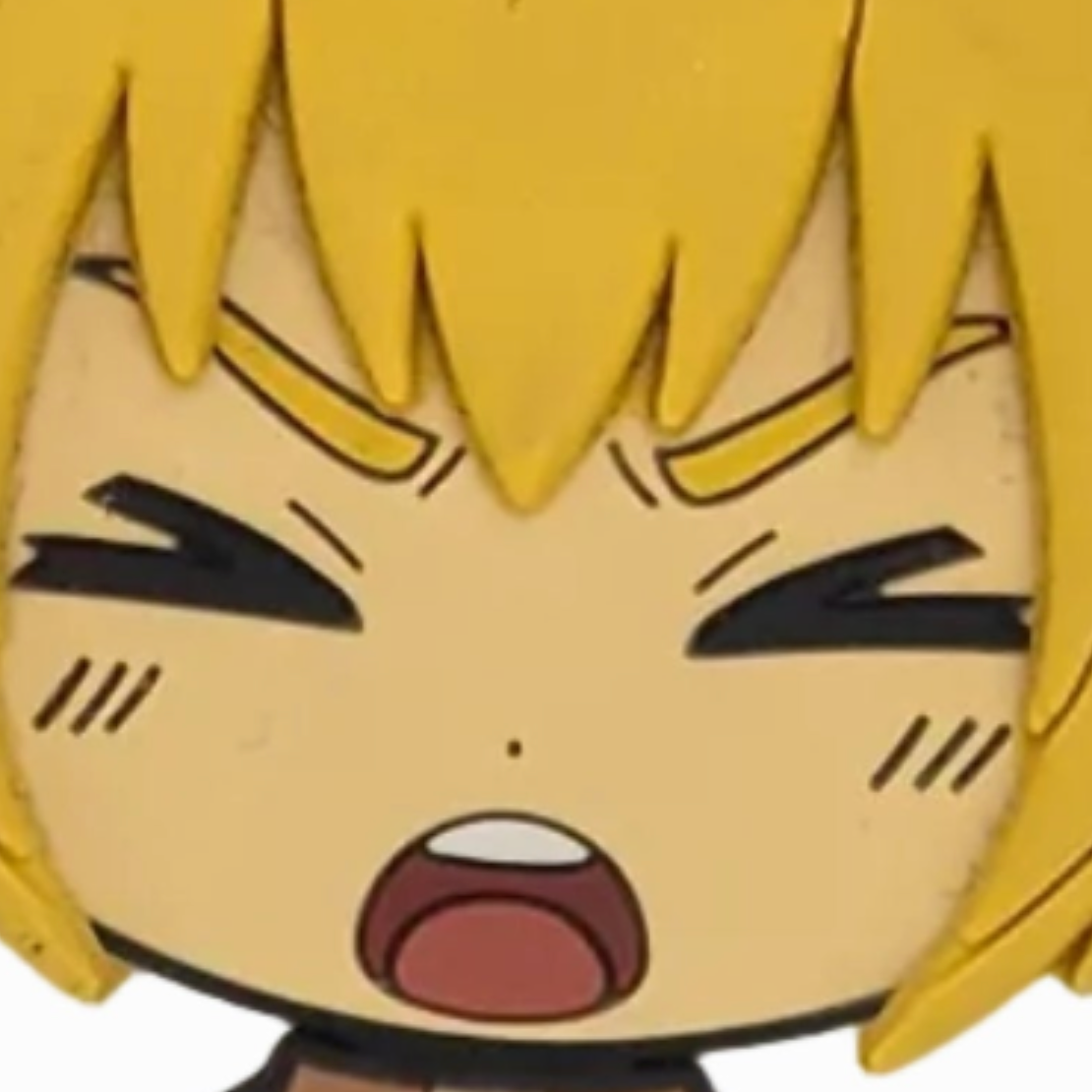Attack on Titan Armin Rubber Keychain Shinzou Wo Sasageyo Version