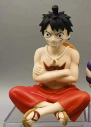 OPEN BOX - One Piece Monkey D. Luffy sitting action figure by Bandai