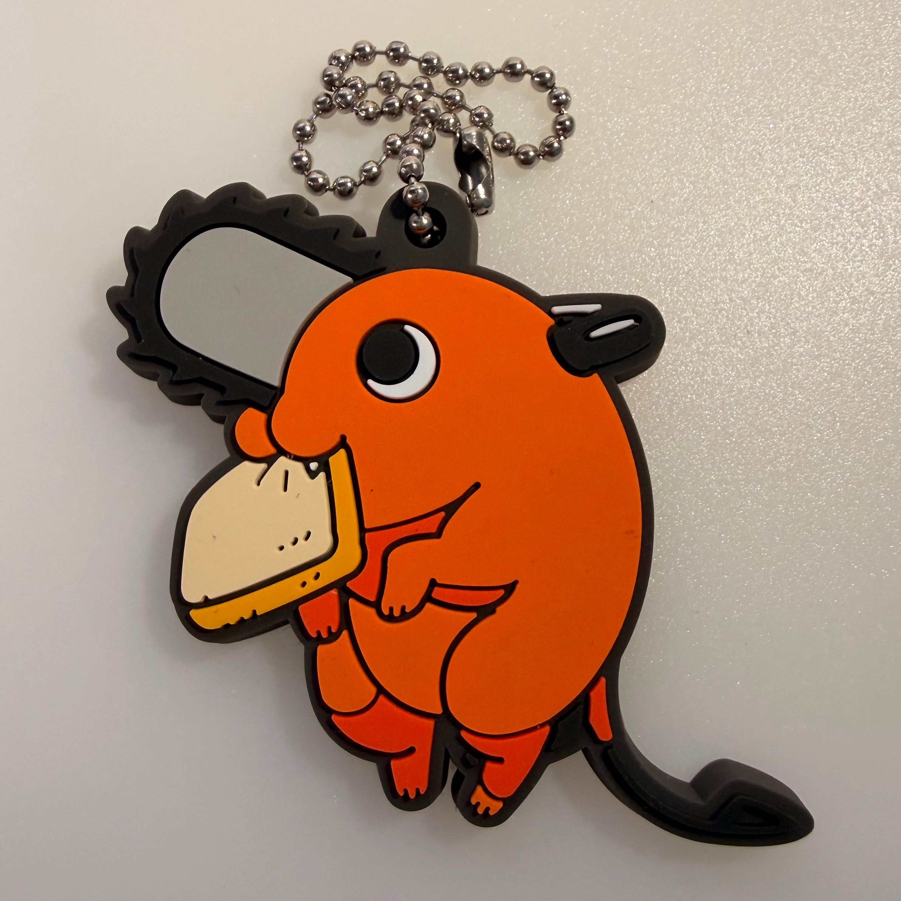 Chainsaw Man Pochita rubber keychain JP