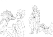 Demon Slayer: Kimetsu no Yaiba - Official Coloring Book - Red by Koyoharu Gotouge