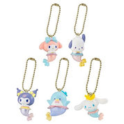 Sanrio Characters Mermaid Charm Gashapon Mini Figure Keychain RARE