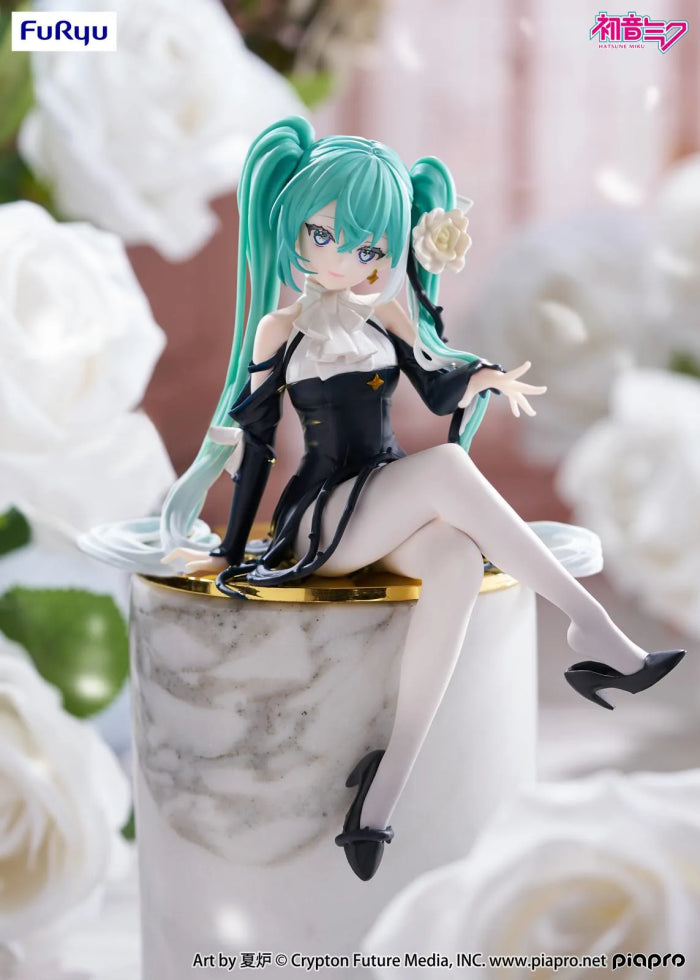 HATSUNE MIKU - FuRyu Noodle Stopper Figure - Flower Fairy White Rose Ver.