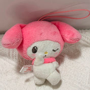 Sanrio My Melody Furimuki Himitsu plush keychain by FuRyu