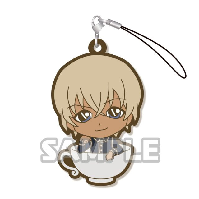 Conan Case Closed "Lots of Conan & Amuro" Amuro Cup Rubber Keychain