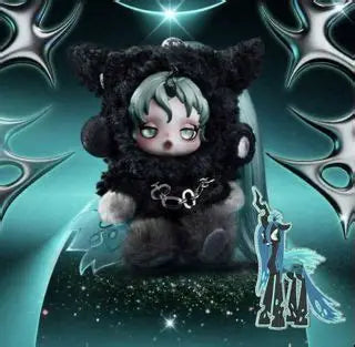 Skullpanda x My Little Pony Plush Keychain Pendant Blind Box by Pop Mart