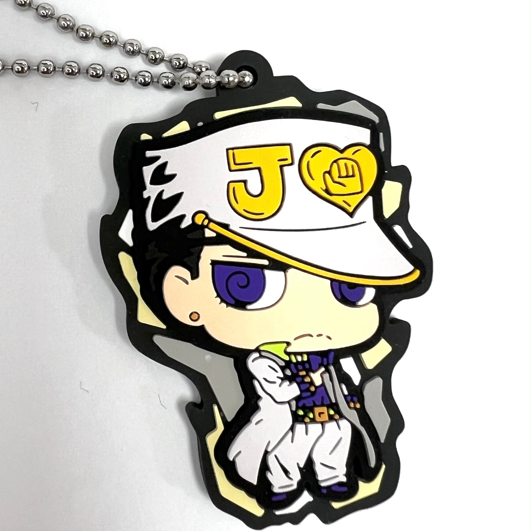 JoJo’s Bizarre Adventure Chibi Jotaro Kujo rubber keychain by Bandai