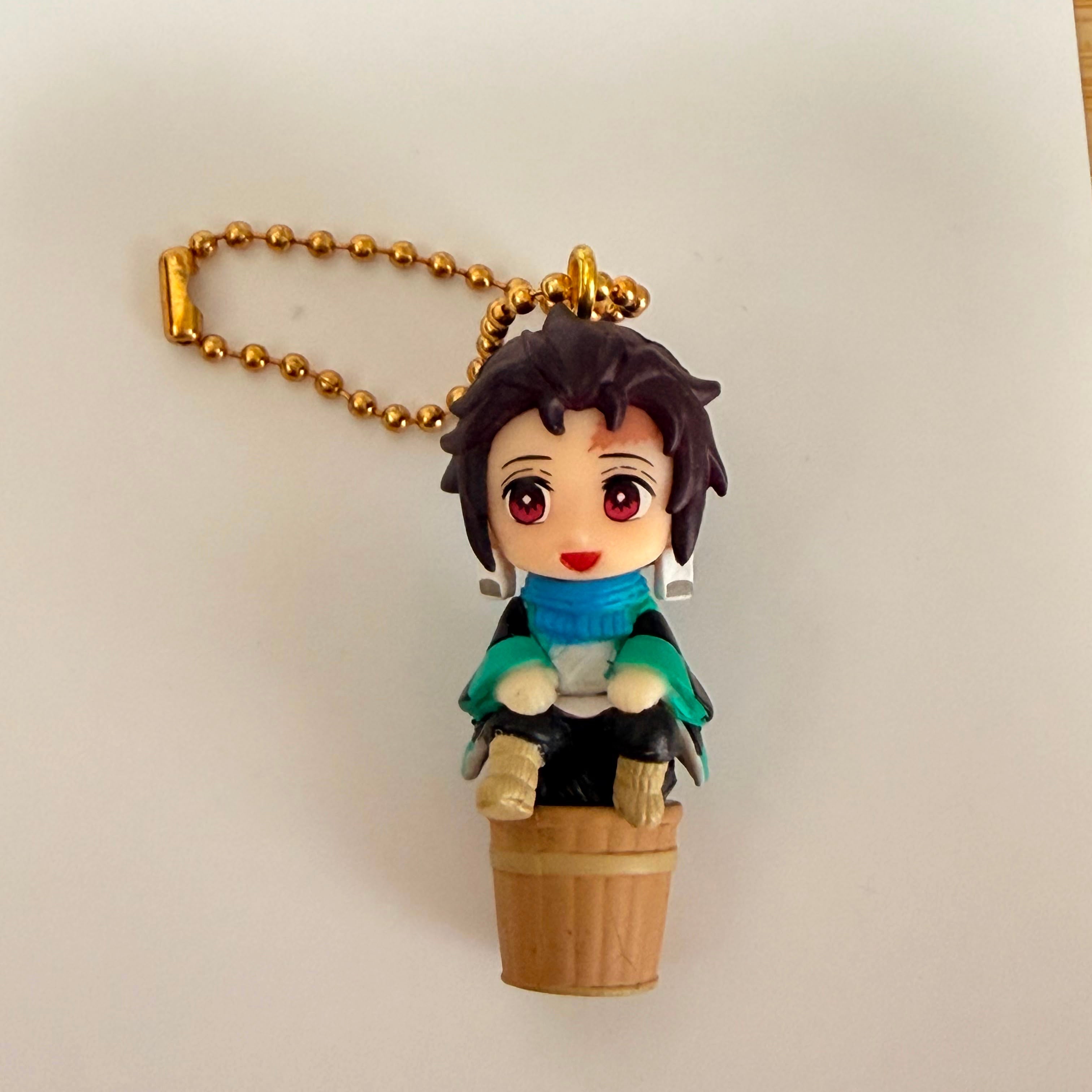 Demon Slayer Kamado Tanjiro mini figurine keychain by Bandai