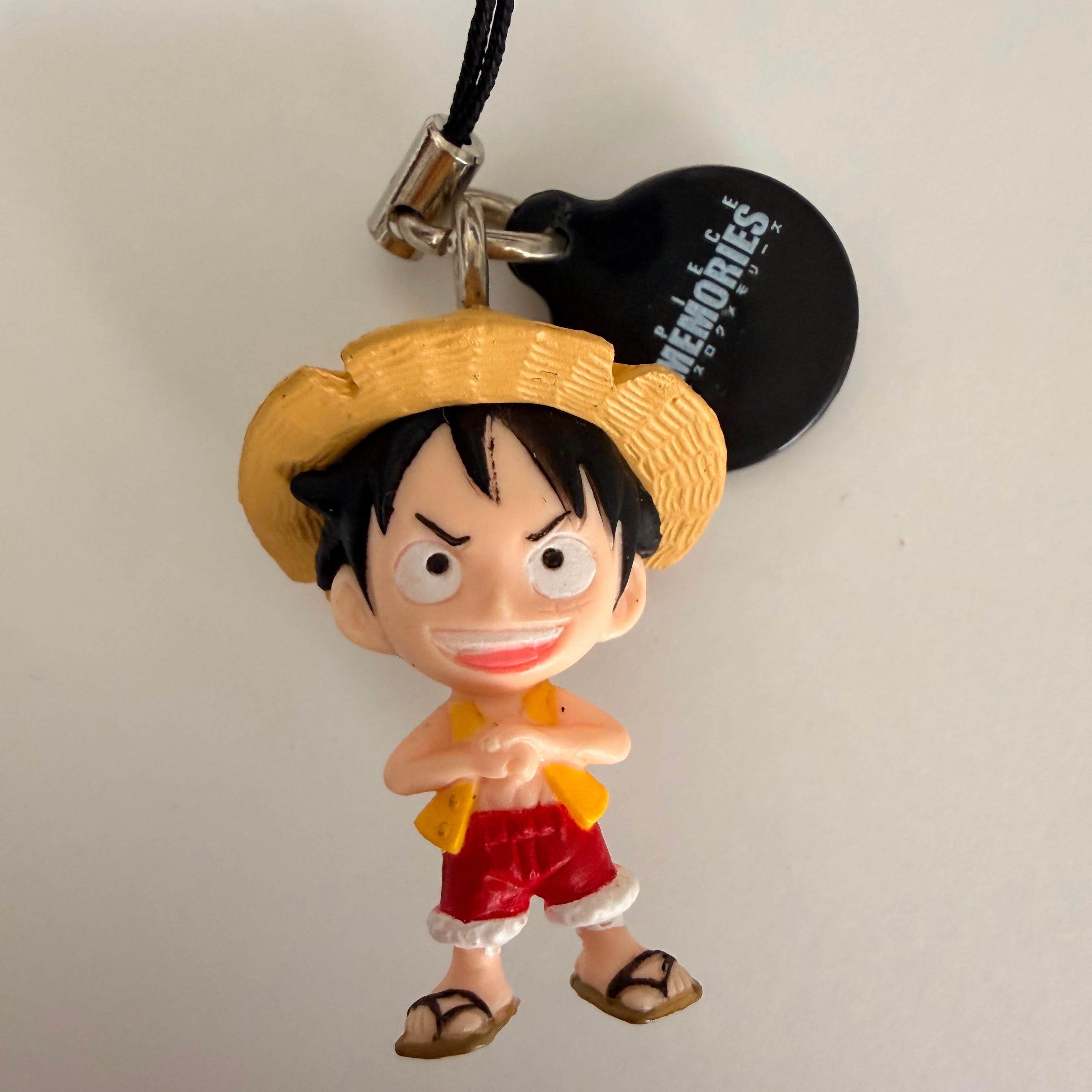 One Piece Log Memories Monkey D. Luffy mini figurine strap keychain