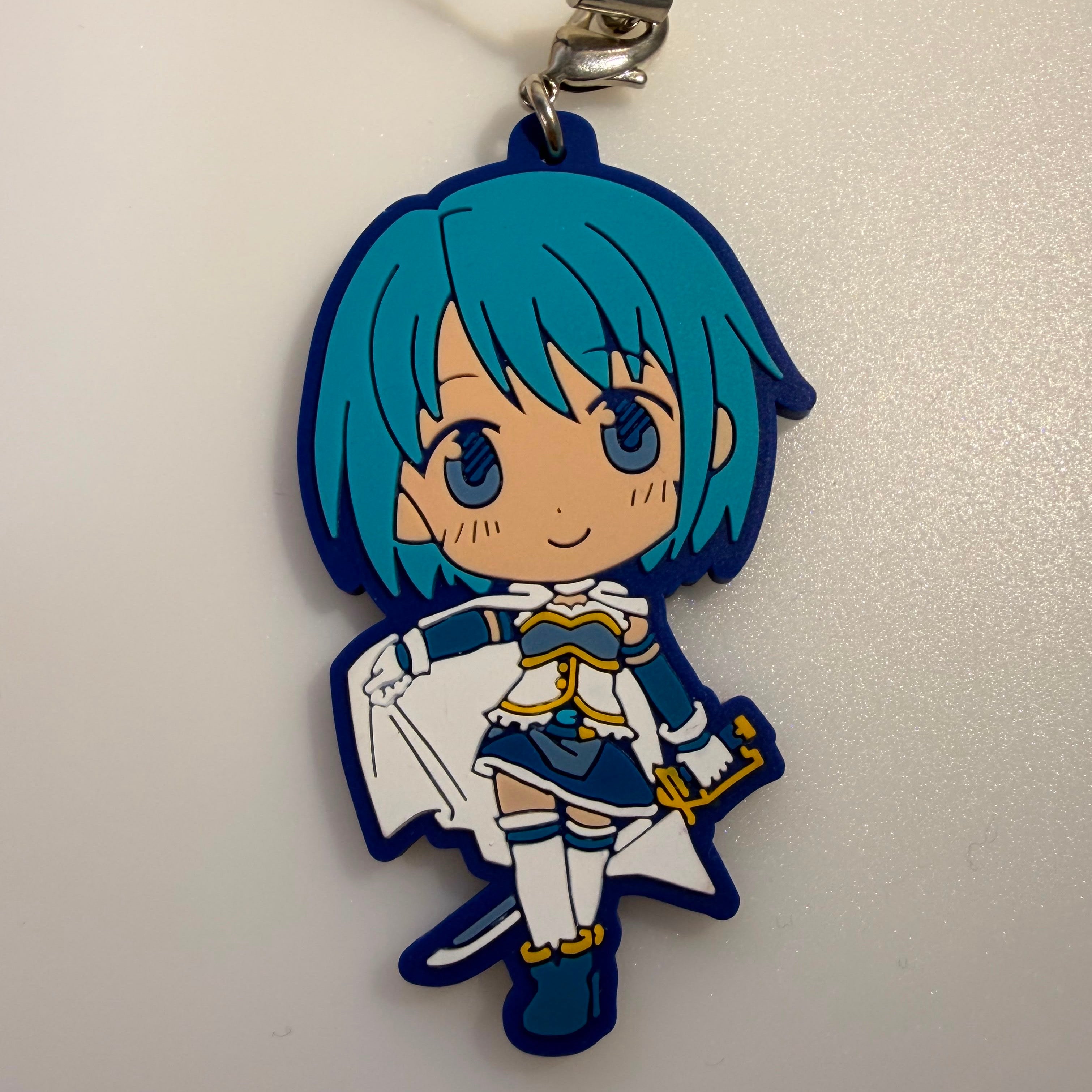 Puella Magi Madoka Magica Ichiban Kuji Sayaka Miki strap rubber keychain by Banpresto