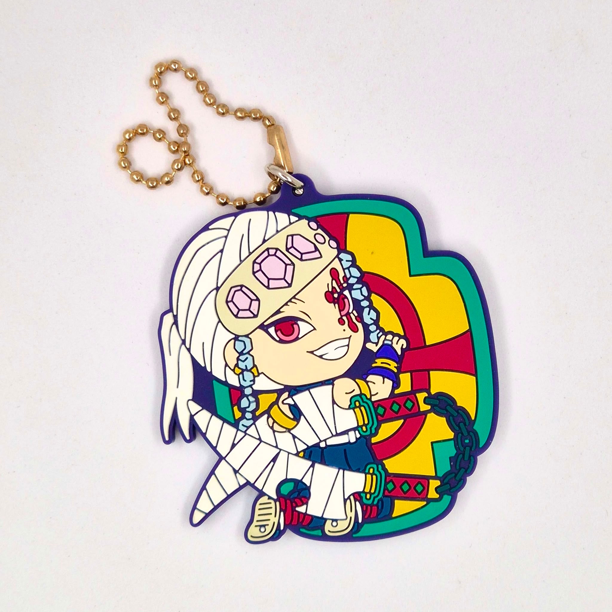 Demon Slayer Official Uzui Tengen rubber keychain