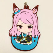 Uma Musume Pretty Derby Meijiro McQueen rubber keychain by Bandai
