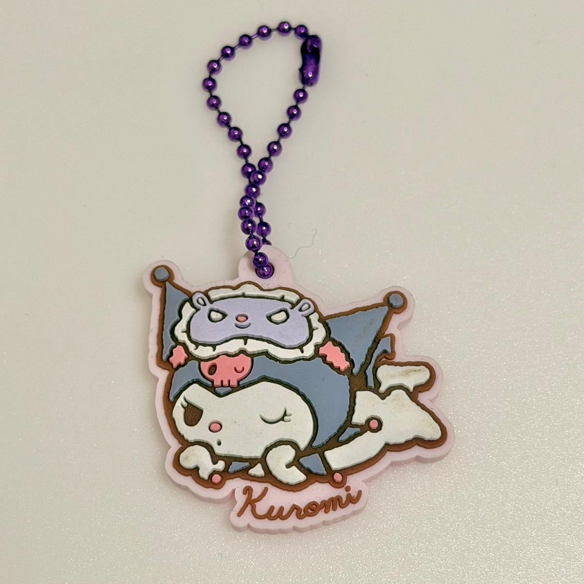 Sanrio Kuromi Mascot Gummy series rubber keychain