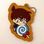Detective Conan Edogawa Conan Cookie Style rubber keychain by Ensky