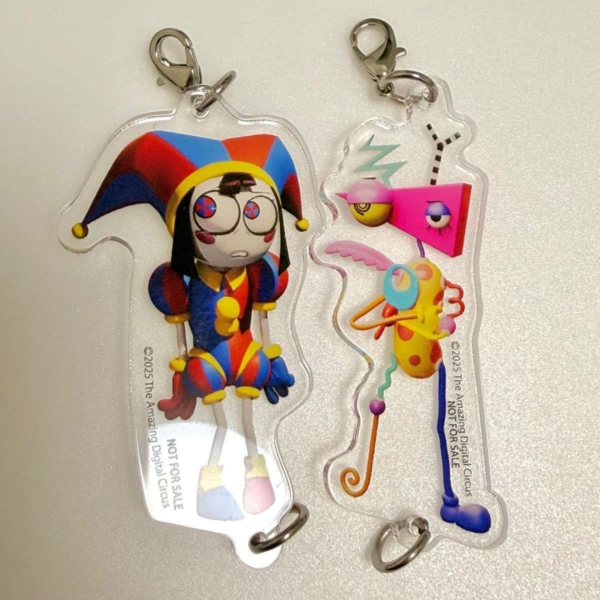 The Amazing Digital Circus Pomni & Zooble acrylic keychain