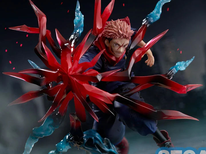 Jujutsu Kiasen Yuji Itadori Black Flash Luminasta Figure by SEGA