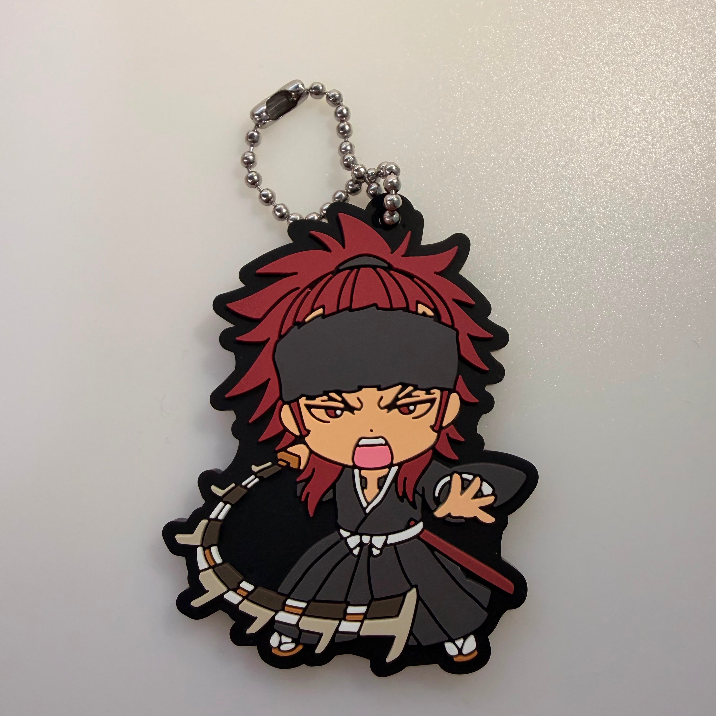 Bleach Renji Abarai rubber keychain by Bandai