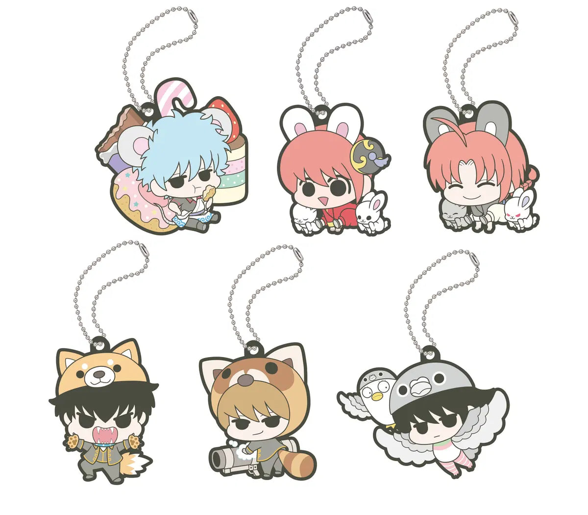 Gintama Rubber Mascot Prince Hata Animal Paradise Gashapon Keychain