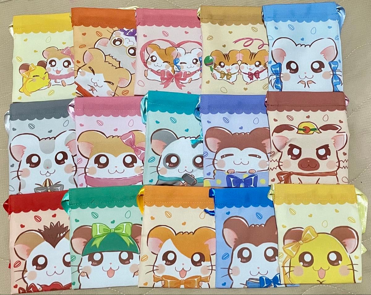 Hamtaro Collector Cloth Pouch Blind Bag (1 Random Pouch)