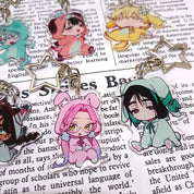 Alien Stage Keychain Kawaii Pajamas Look Acrylic Bag Charm