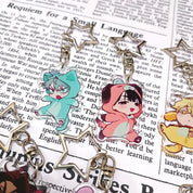 Alien Stage Keychain Kawaii Pajamas Look Acrylic Bag Charm