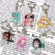 Alien Stage Keychain Kawaii Pajamas Look Acrylic Bag Charm