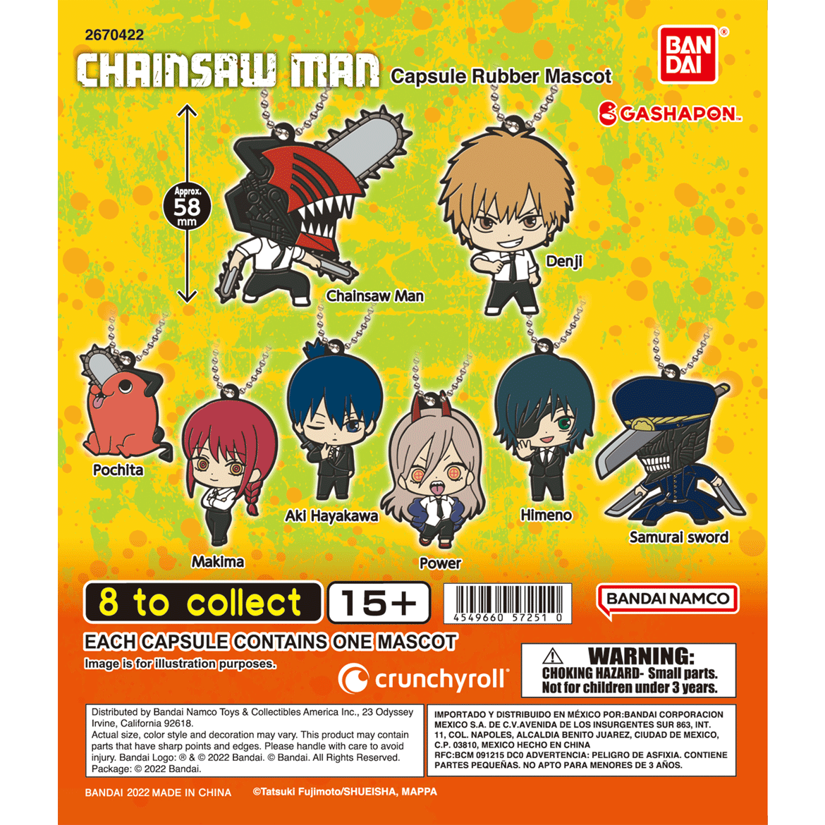 Chainsaw Man Denji Rubber Keychain
