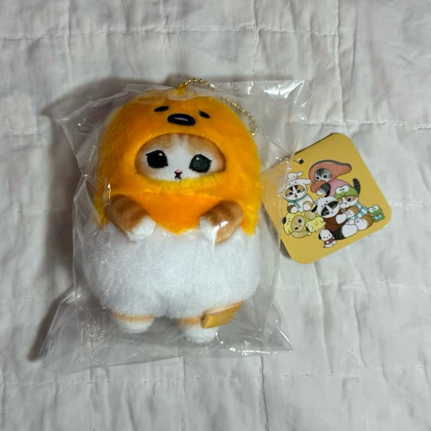 Sanrio x Mofusand GudetamaPlush Keychain