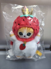 Sanrio x Mofusand Strawberry King Plush Keychain