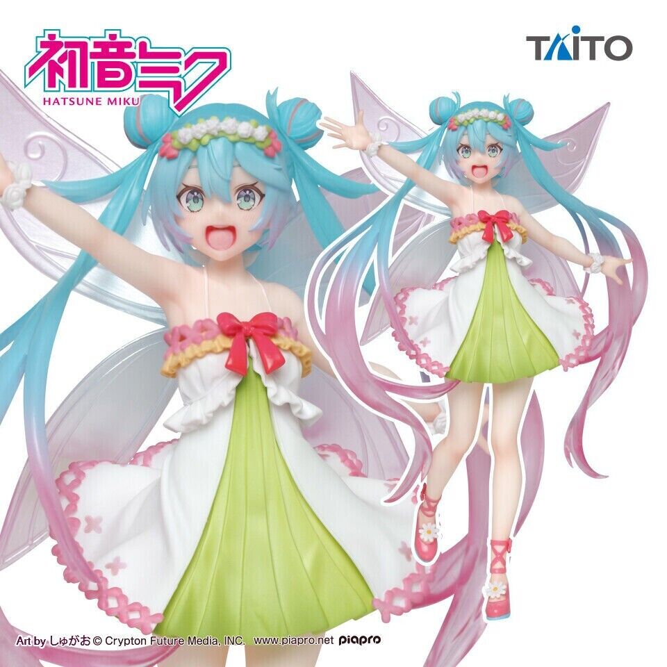 OPEN BOX Vocaloid - Hatsune Miku Spring Version 3 Easter Bunny Figure