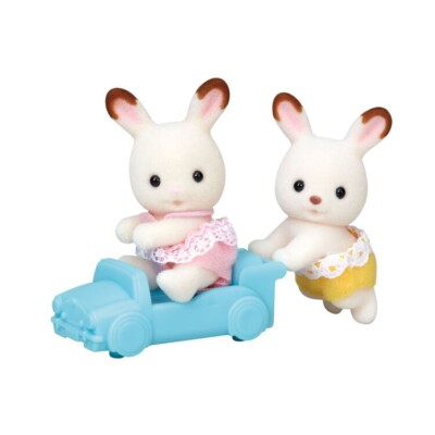 Sylvanian Families Chocolate Bunnies Twins Cub Babies Set Calico Critters