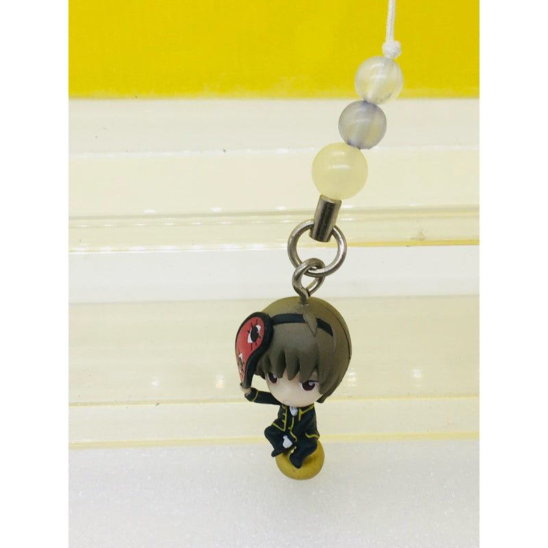 Bandai Gintama Okita Sougo beaded mascot keychain.