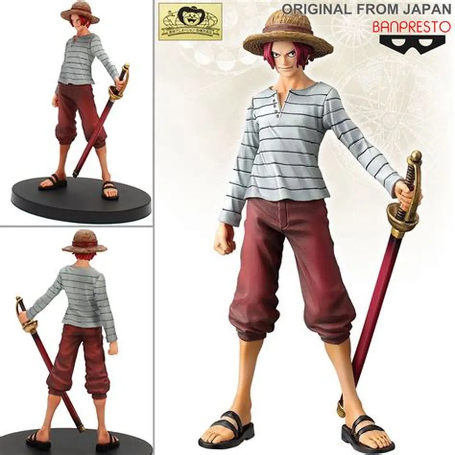 OPEN BOX - One Piece DXF Banpresto The Grandline Men Shanks figure